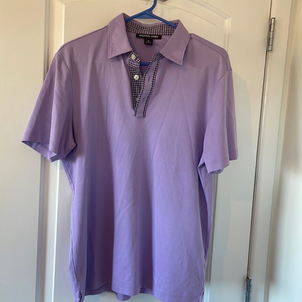 Men’s Medium lavender Michael Kors polo